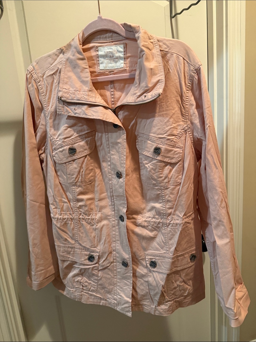 Sonoma Light Pink Utility Jacket for Women